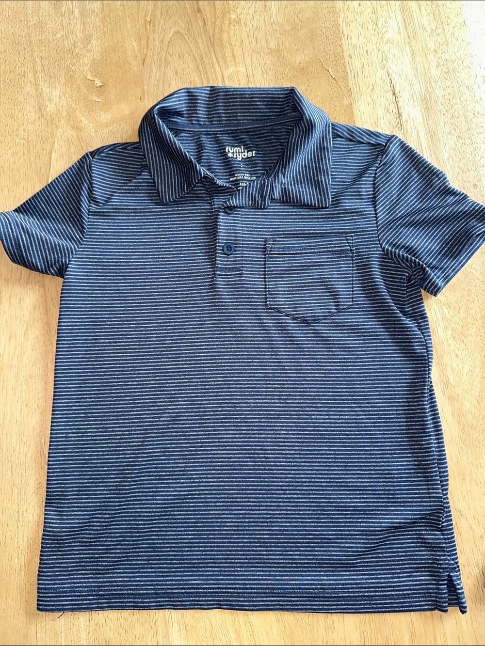 5/$25 Rumi + Ryder quick dry moisture wicking golf tennis preppy polo small 6/7